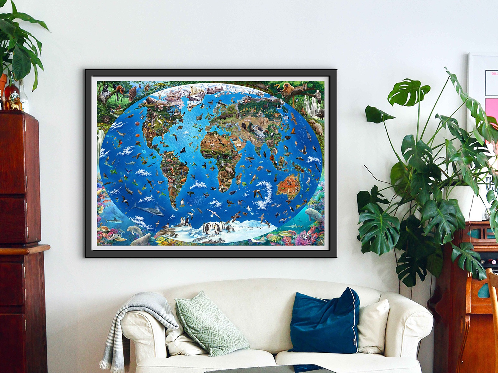 Endangered Species Nr. 2: The World Map – Art Poster